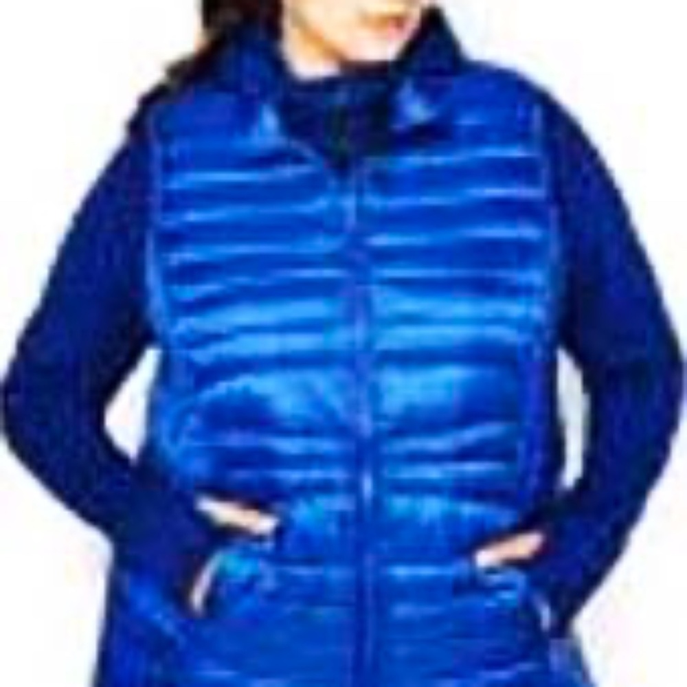 VEST, PACKABLE DOWN, SODALITE BLUE, SZ 5X, ZIP FRONT, POCKETS, ActiveZone